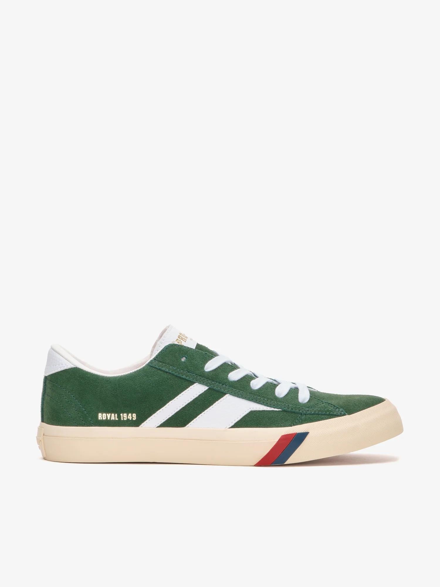 Royal Classic in pelle scamosciata verde e bianca<BR/><BR/> RC226SLM GR00003 PRO-KEDS 