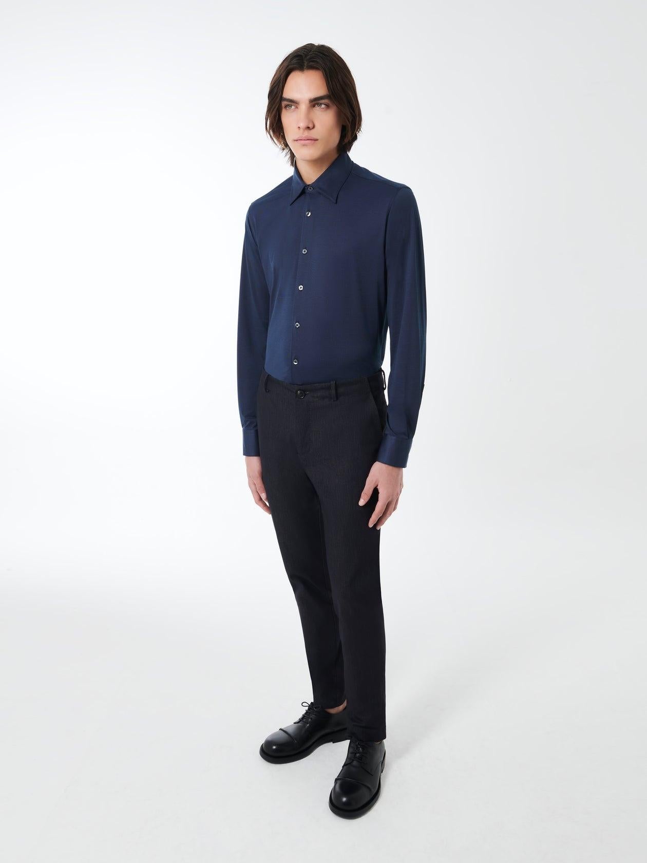 Camicia uomo Oxford Jacquard Shirt 25253 V42 RRD 