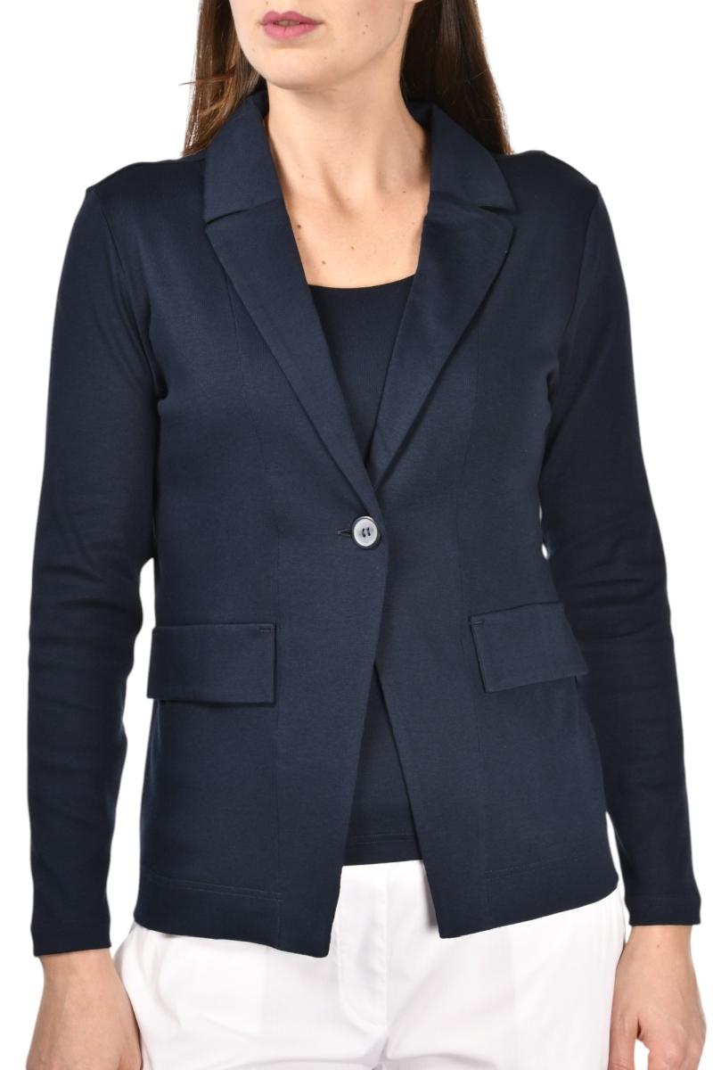 GIACCA DONNA JERSEY CON BOTTONE 6021580300 598 GRAN SASSO 