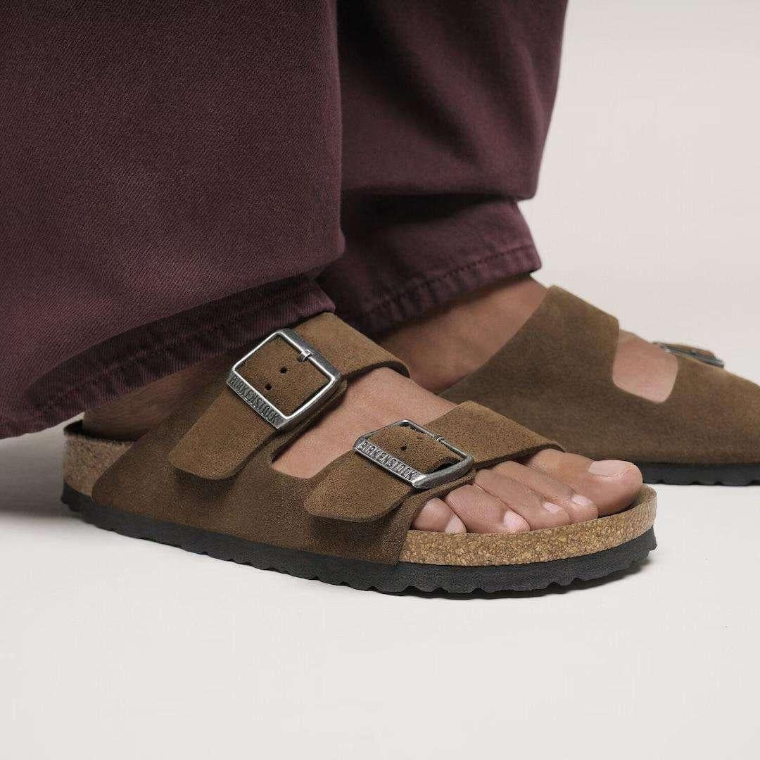 Ciabatta Arizona plantare morbido 1030865ARIZONA DARKTEA BIRKENSTOCK 