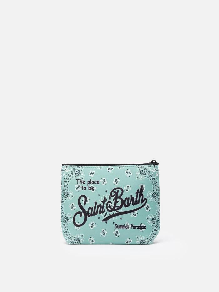 Pochette Aline in scuba con stampa bandana ALIN001 01089H MC2 SAINT BARTH 
