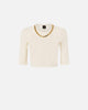 Maglia cropped con catena