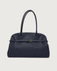 Borsa Aura Soft Large a spalla in pelle martellata con tracolla
