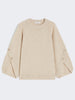 Maglia over in lana e cachemire