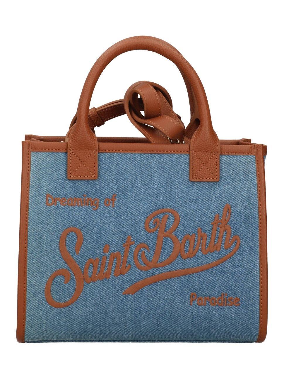 Borsa MC2 Saint Barth in tessuto e pelle. VANMD001 01515L MC2 SAINT BARTH 