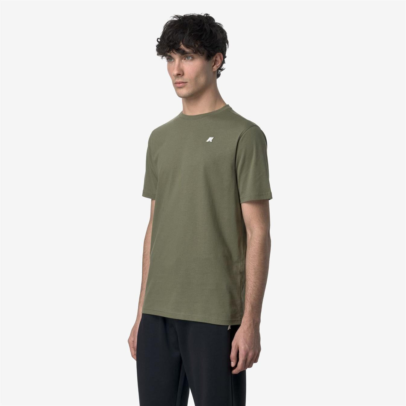 ODOM JERSEY SLIM<BR/>T-Shirt in Cotone Slim Fit K7125UW V15 K-WAY 