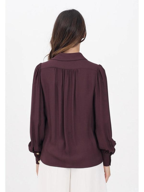 Camicia in georgette con dettaglio gioiello CA12356E2 EA4 ELISABETTA FRANCHI 