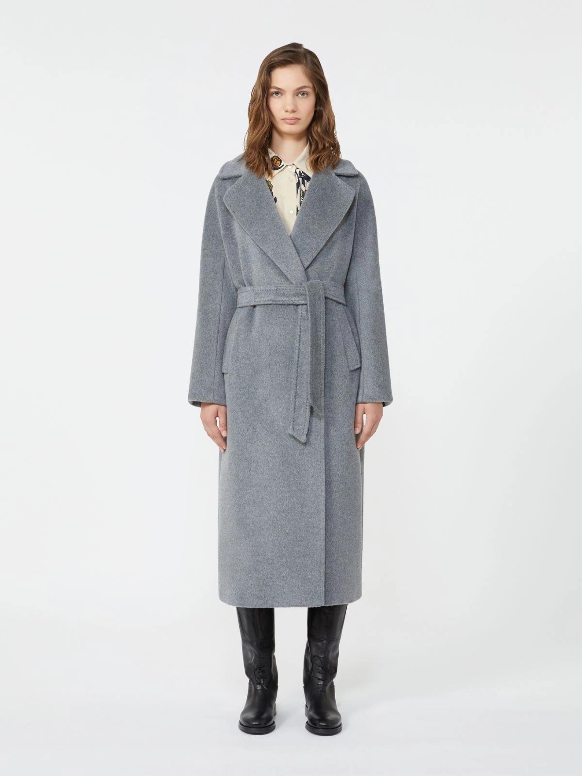 Cappotto lungo in lana e alpaca TEMPERA 005 WEEKEND 