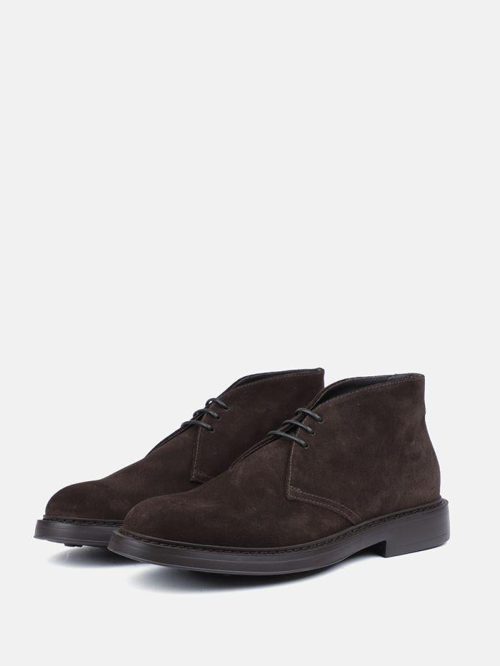 CHUKKA<BR/>Stivaletto in suede T. di moro 3237BRUGES TERRA DOUCAL'S 