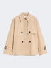 WKDBIGLIATrench crop in gabardina antigoccia