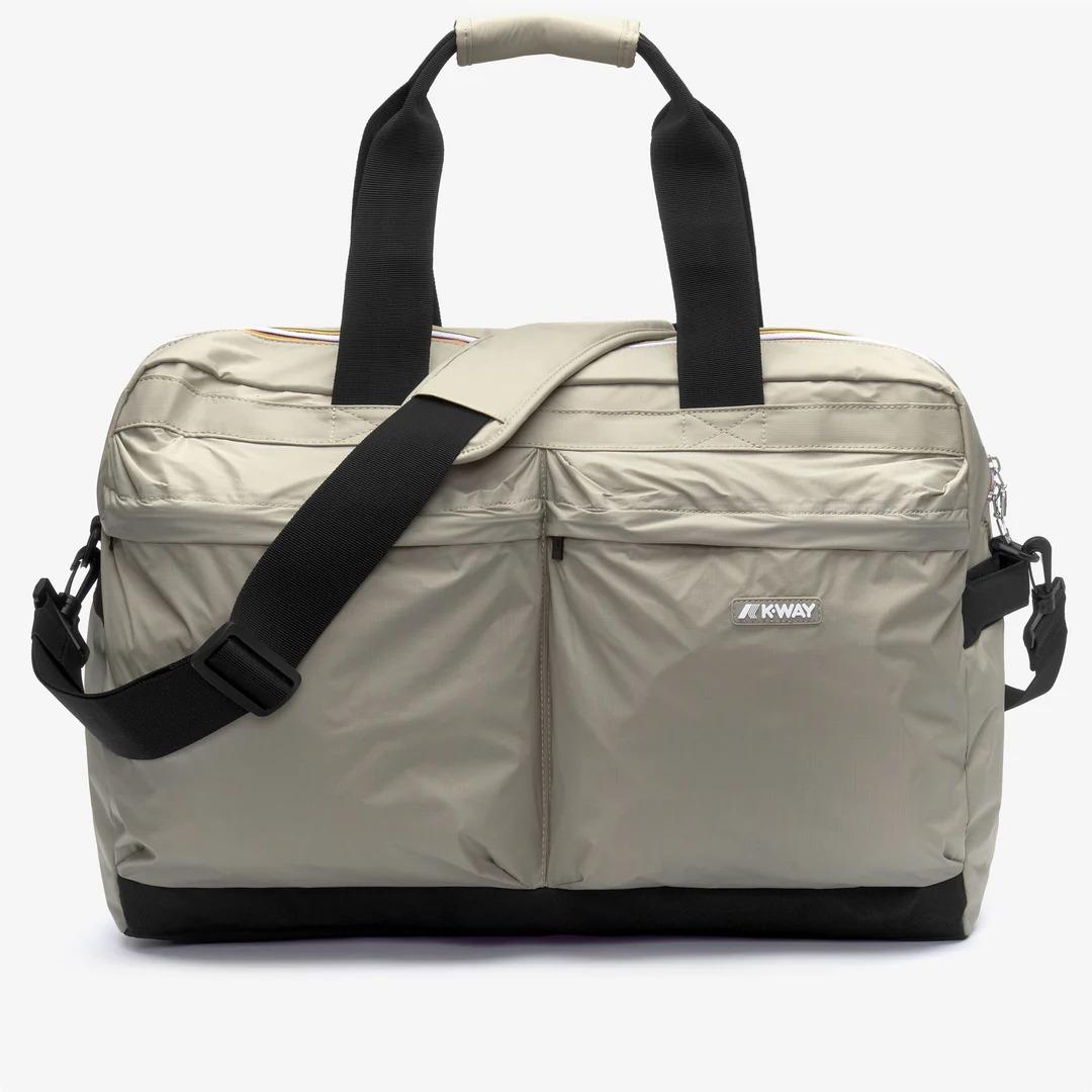 ARDELU<BR/>GREEN OAK<BR/>Borsone leggero unisex verde con tasche portaoggetti K81511W 633 K-WAY 