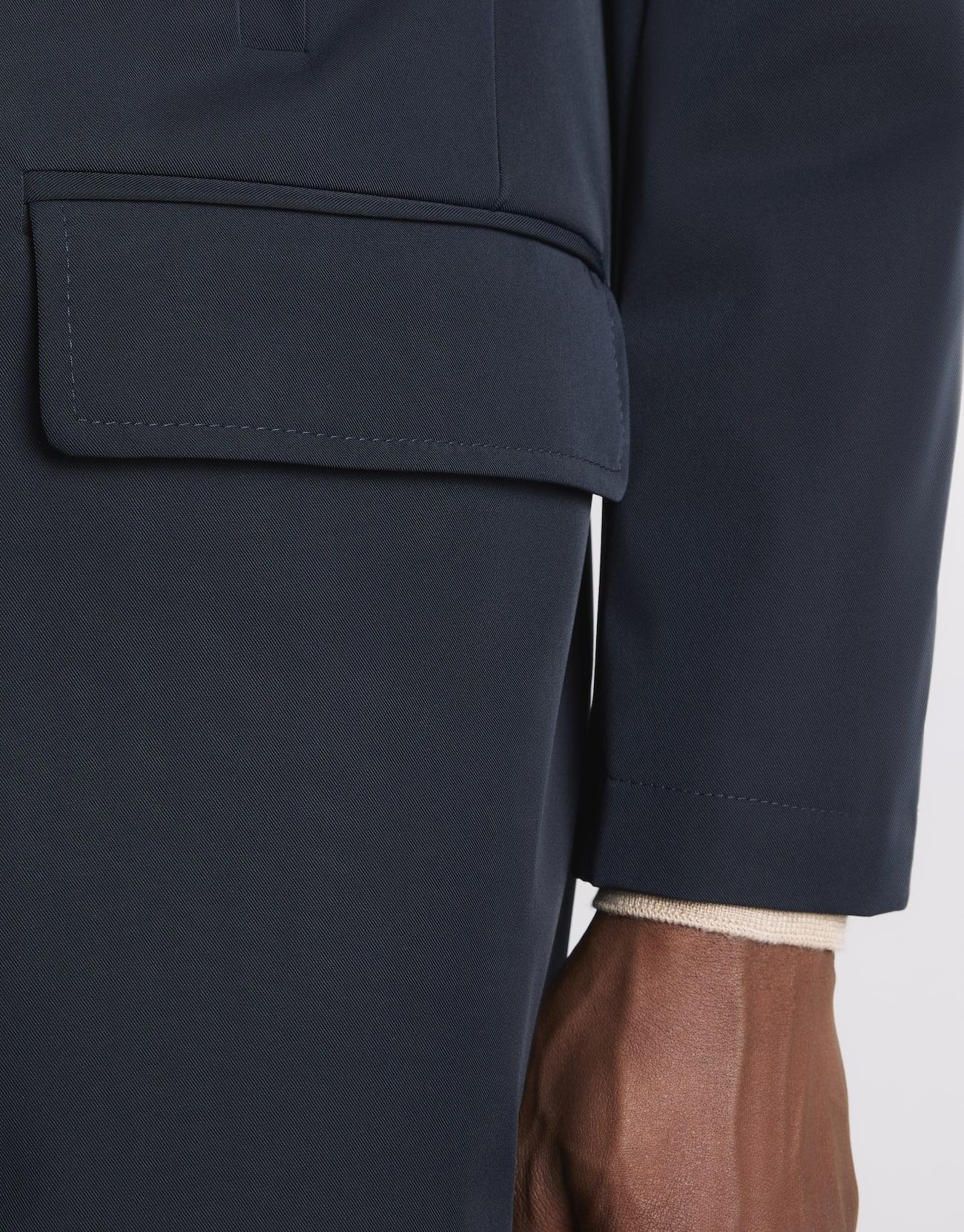 Double Coat in Gabardine Stretch<BR/> NAM5351168STOA U807 FAY 