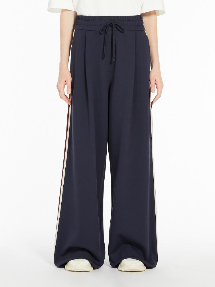 Pantalone donna ampio in jersey di cotone MARSALA 002 WEEKEND 
