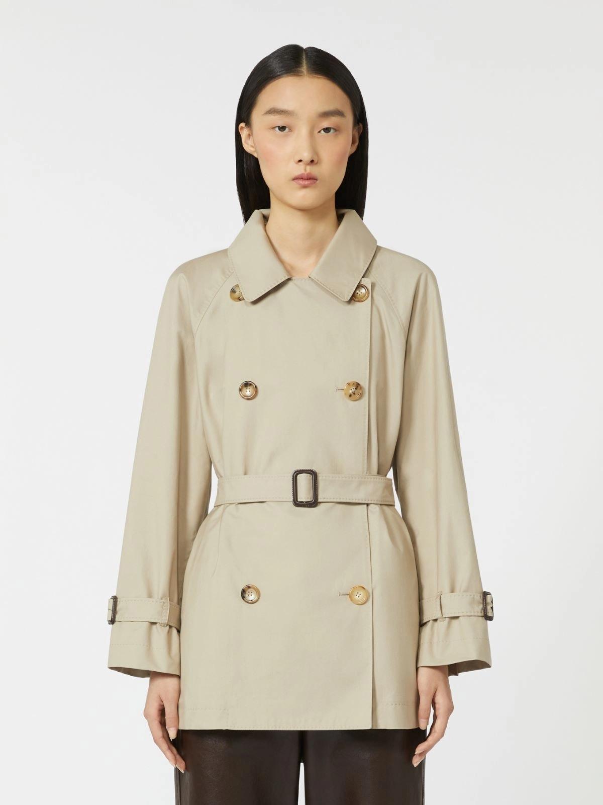 MTCCALLE<BR/>Trench crop in twill antigoccia MTCCALLE 013 MAX MARA THE CUBE 