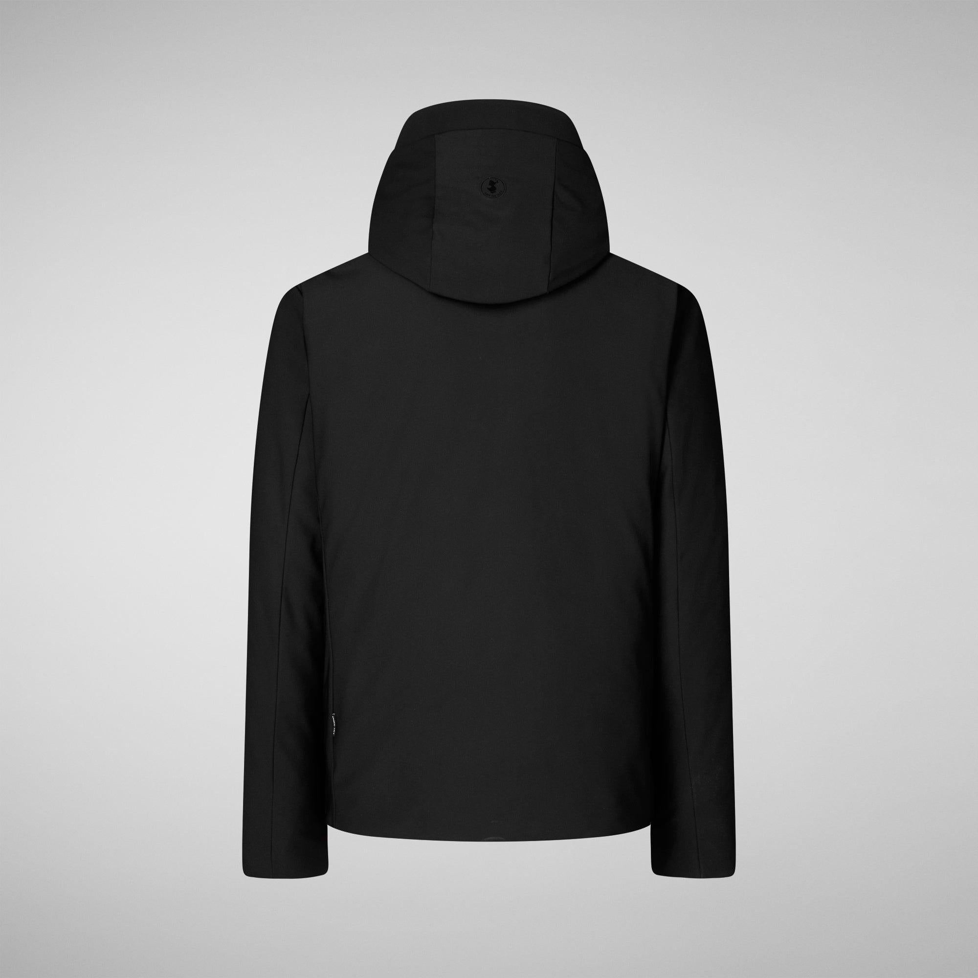 Men's padded technical fabric jacket