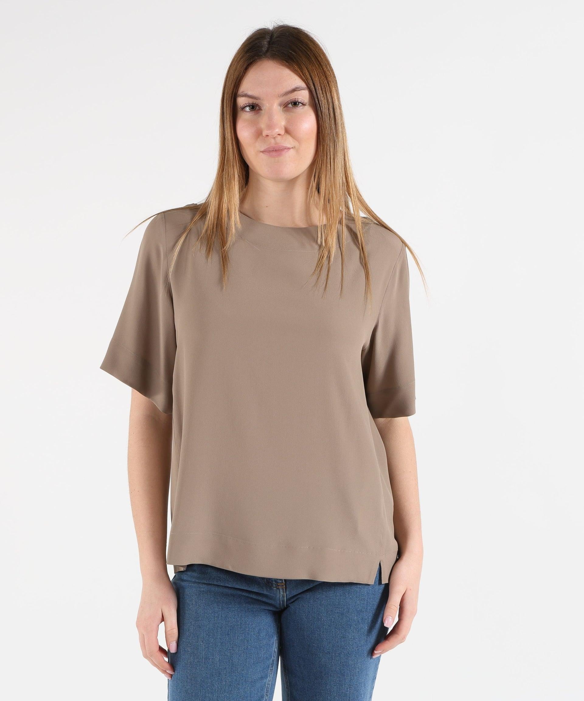 SEVENTY Casacca mezza manica in crêpe misto seta<BR/> CA1526460090 044 SEVENTY 
