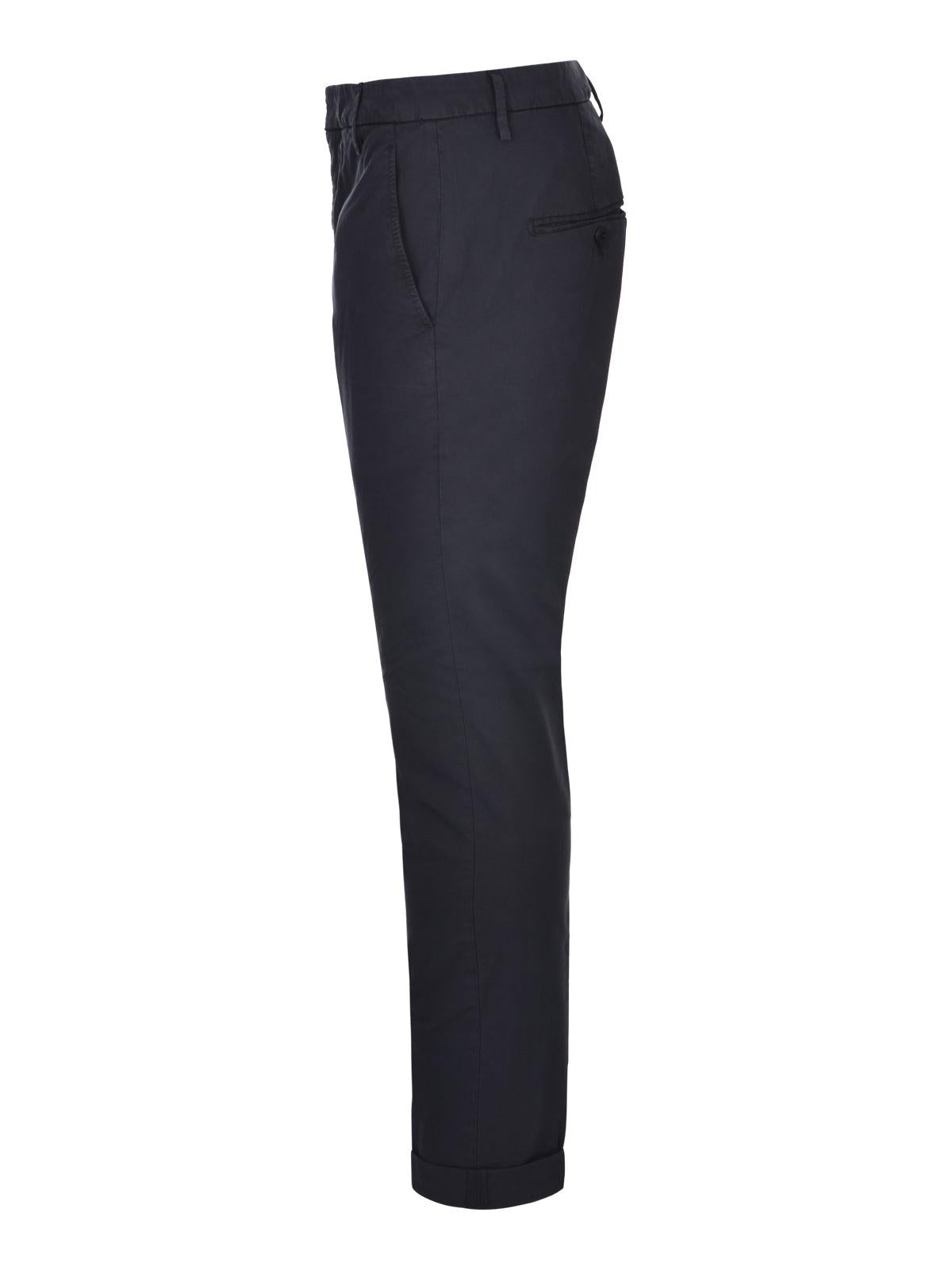 Pantaloni Gaubert slim in popeline leggero<BR/> UP235GSE046UIZ1 890 DONDUP 