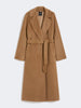 Cappotto lungo in lana e alpaca