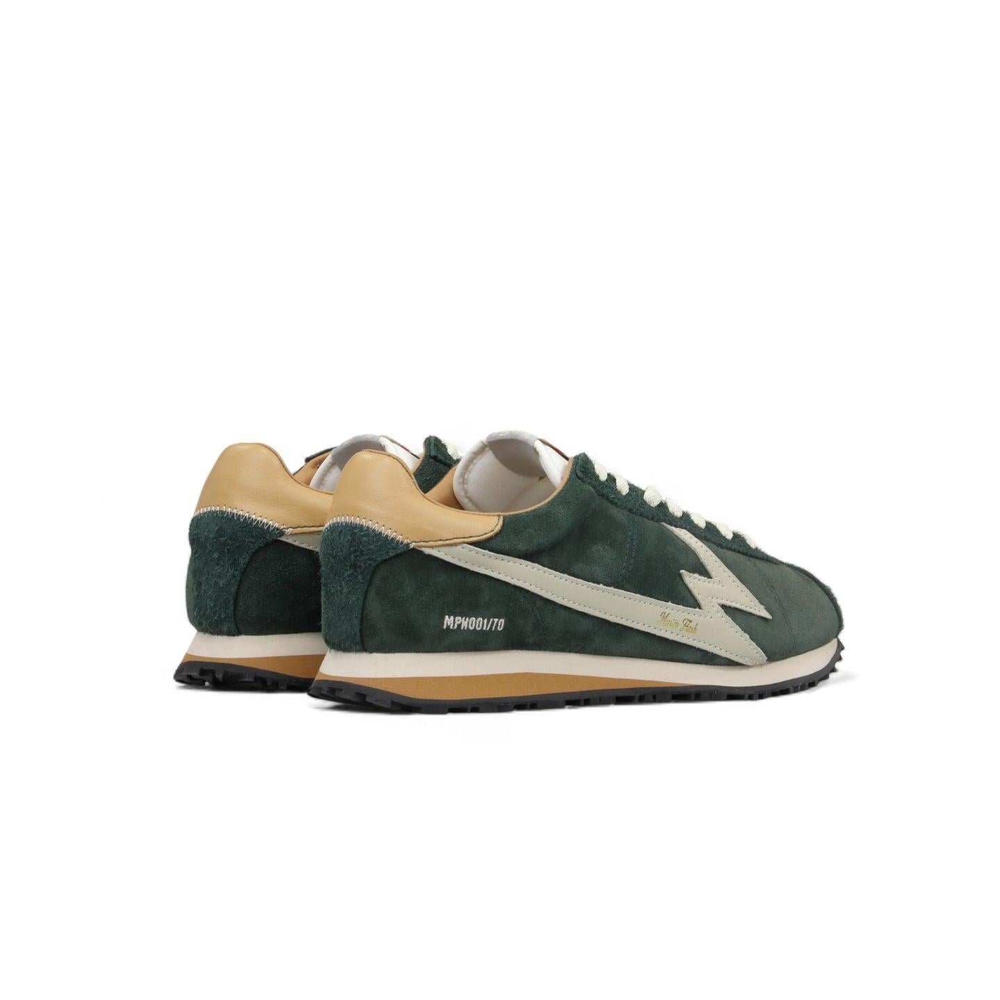 Sneaker Flash Suede Verde Foresta<BR/> FL214 VERDE MOACONCEPT 