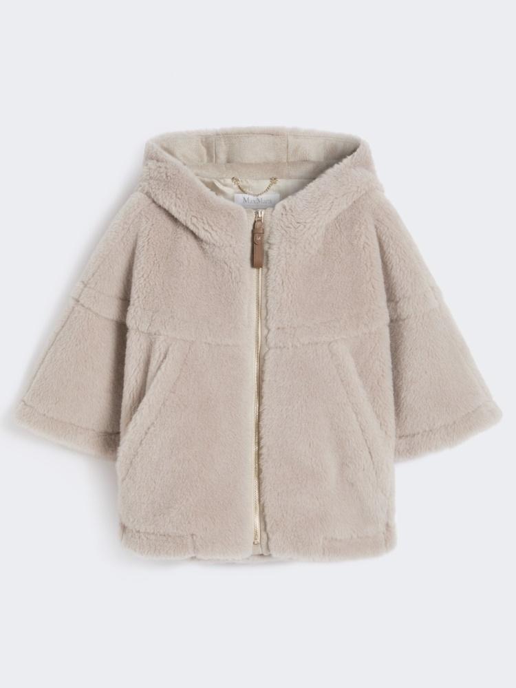 Cappa boxy in Teddy di alpaca e lana PETALO1 002 MAX MARA ACCESSORI 