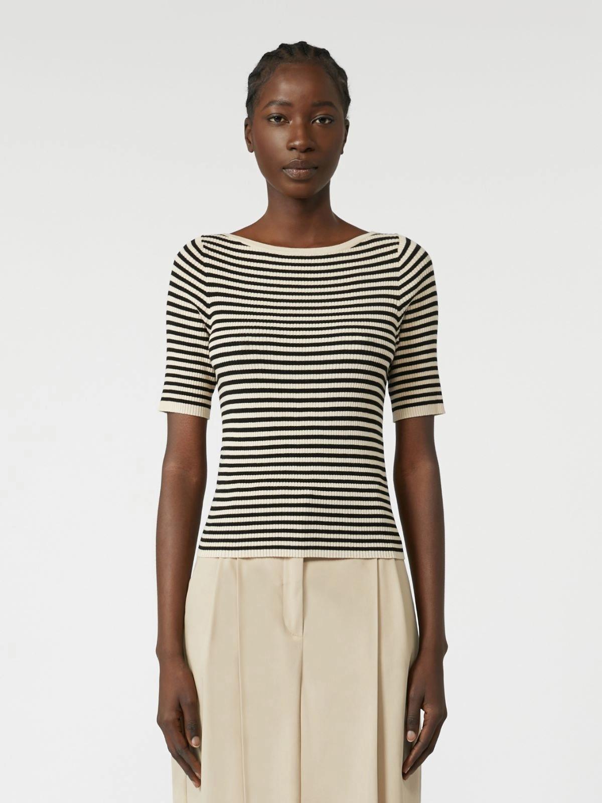 T-shirt aderente in viscosa stretch WASER 018 WEEKEND 