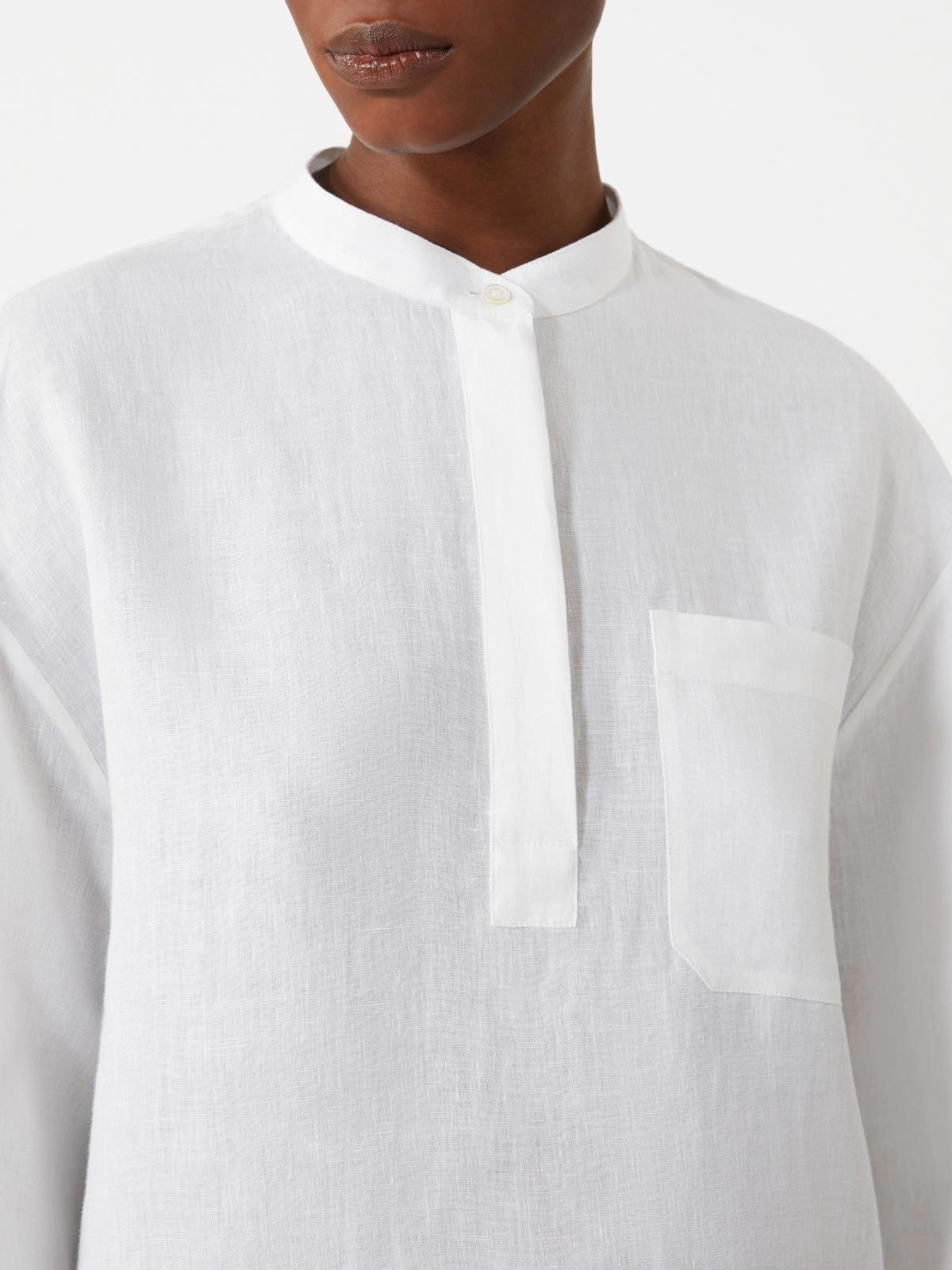 Camicia in puro lino - Bianco ottico<BR/> SMMCANTICO 006 S MAX MARA 2 