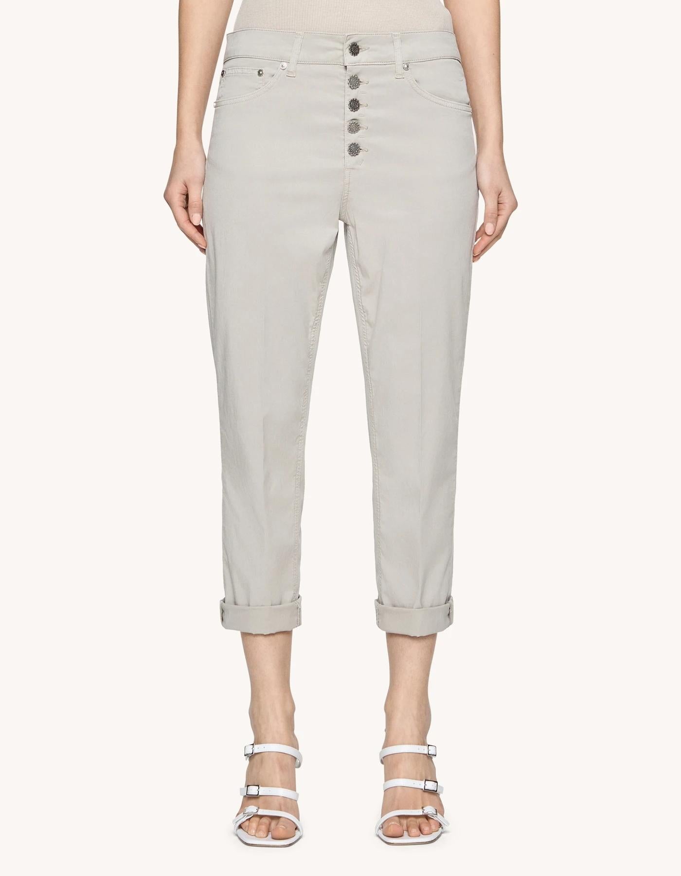 Pantaloni Koons loose in armatura di lyocell e cotone<BR/> DP268BGSE068DBM5 010 DONDUP 