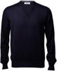 Maglia uomo scollo a v in pura lana