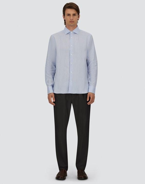 PANTALONI IN SEER-CREASE<BR/> PT000093U12684 9200 HERNO 