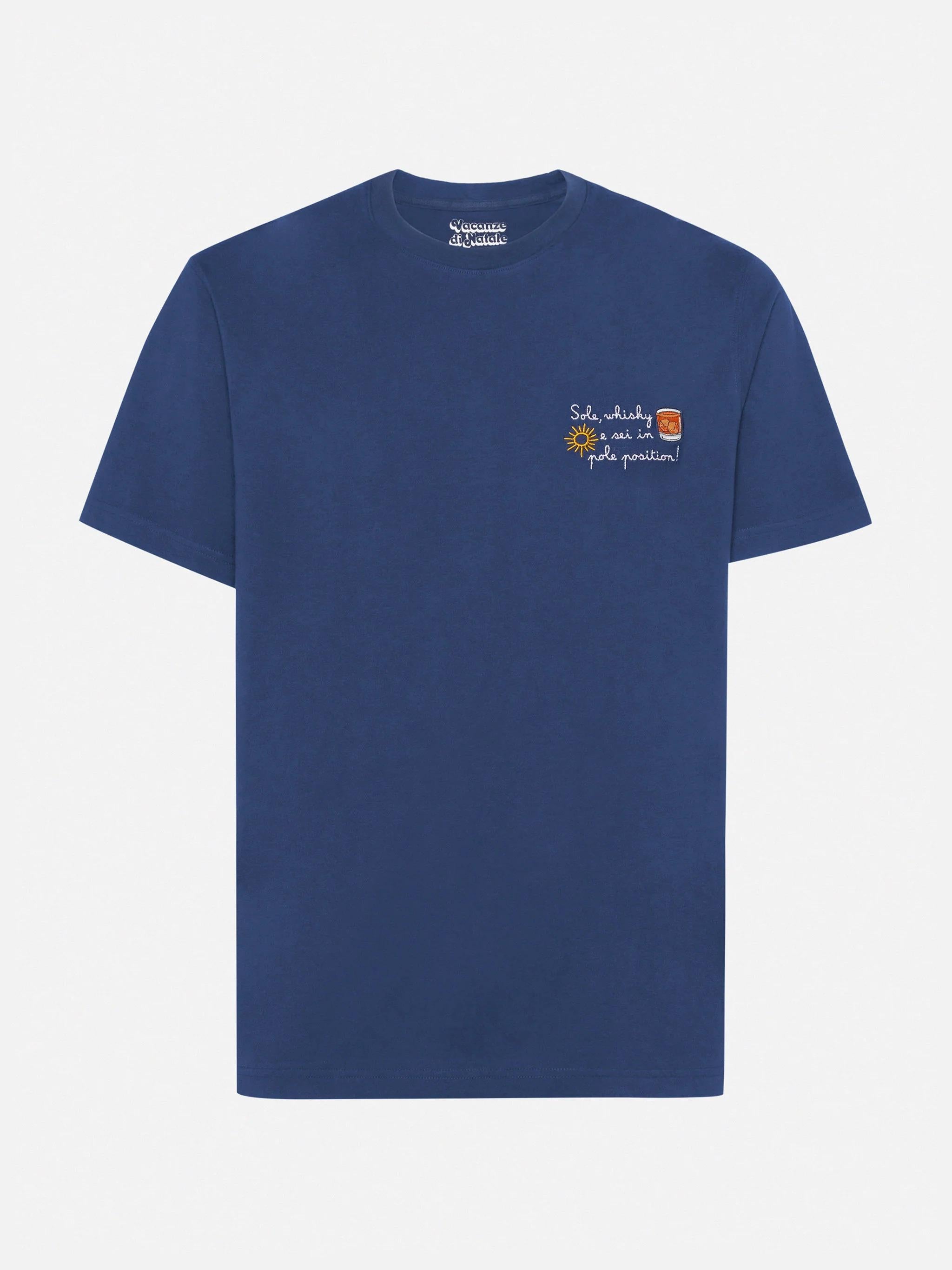 T-shirt Arnott Warm in cotone con ricamo Sole, wishy e sei in pole position! ARN0004 03031I MC2 SAINT BARTH 