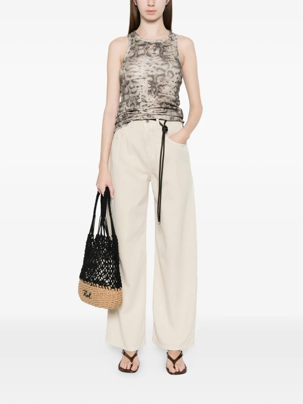 canotta con stampa pitonata<BR/><BR/> 106919A3DP CZ9 PINKO 