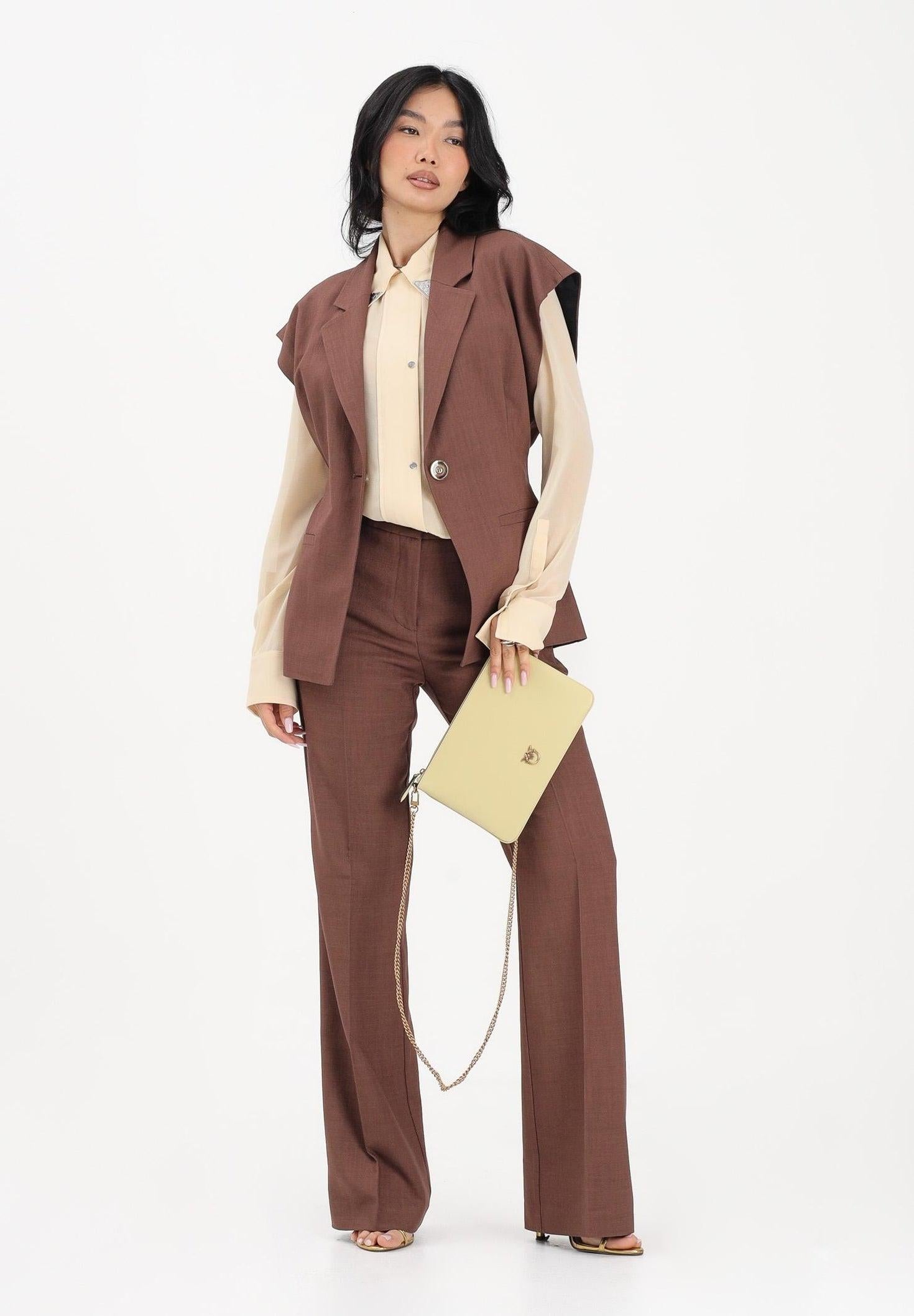 Pantalone donna new serenidad in misto viscosa 107595A2W6 L78 PINKO 