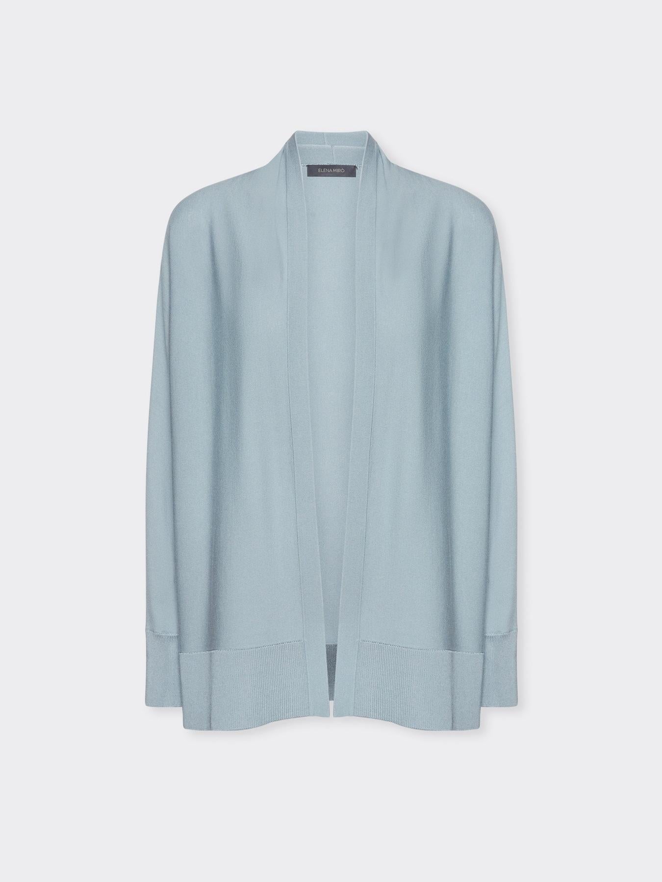 Cardigan aperto davanti misto viscosa<BR/> M568E001954N A4 ELENA MIRO 