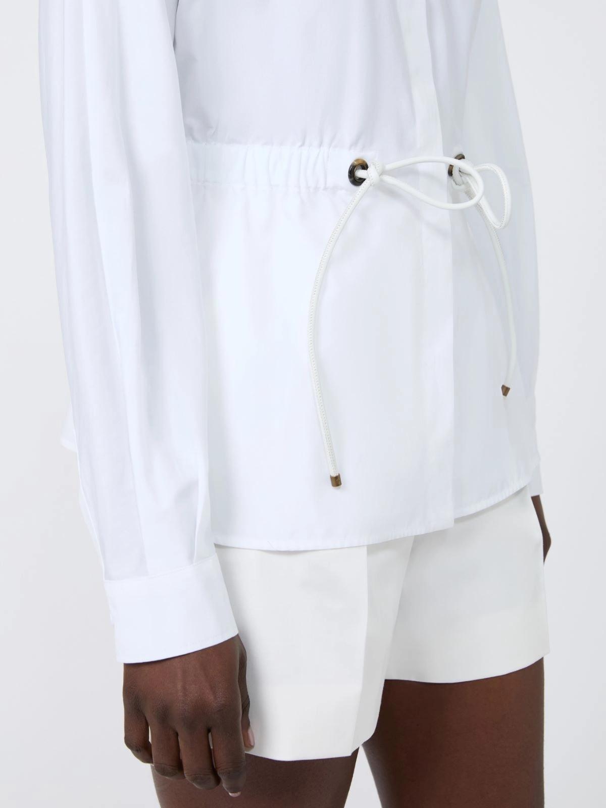 Camicia in popeline di cotone - Bianco ottico<BR/> MXMTAZZINA 001 MAX MARA 