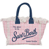 Borsa Colette in canvas di cotone motivo a quadretti
