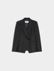 Blazer doppiopetto in misto viscosa