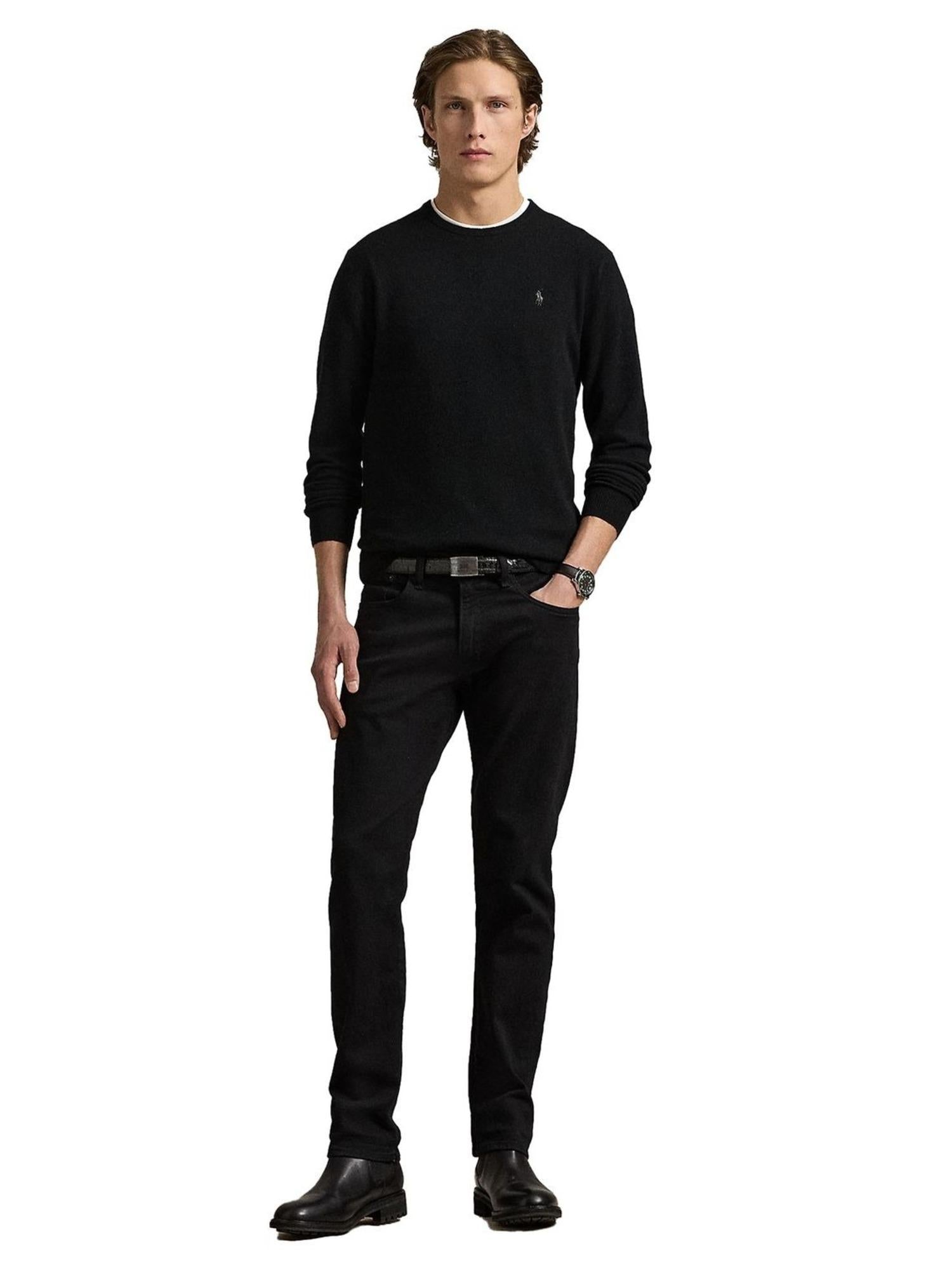 Maglia Uomo Girocollo in pura lana 710974148 003 RALPH LAUREN 