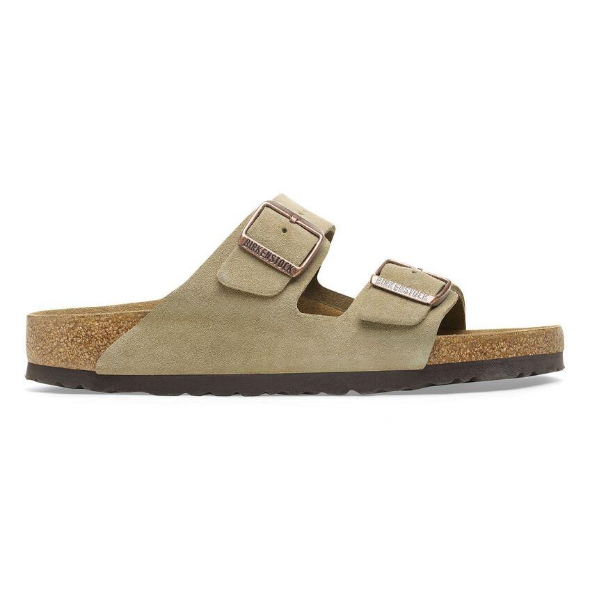 Ciabatta Ariizona in pelle scamosciata unisex 051463ARIZONA TAUPE BIRKENSTOCK 