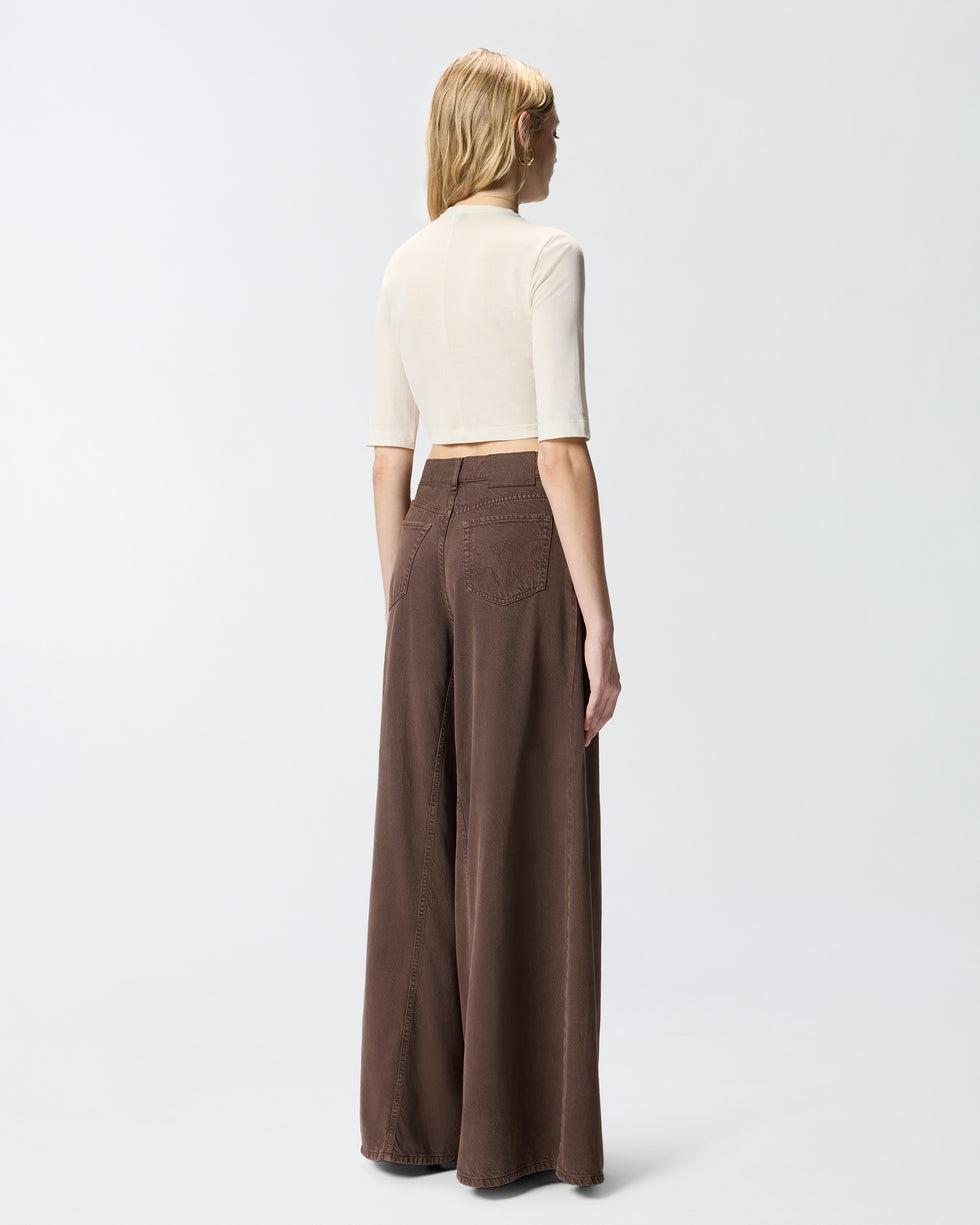 Maglia cropped con catena<BR/> 106635A32C C03 PINKO 