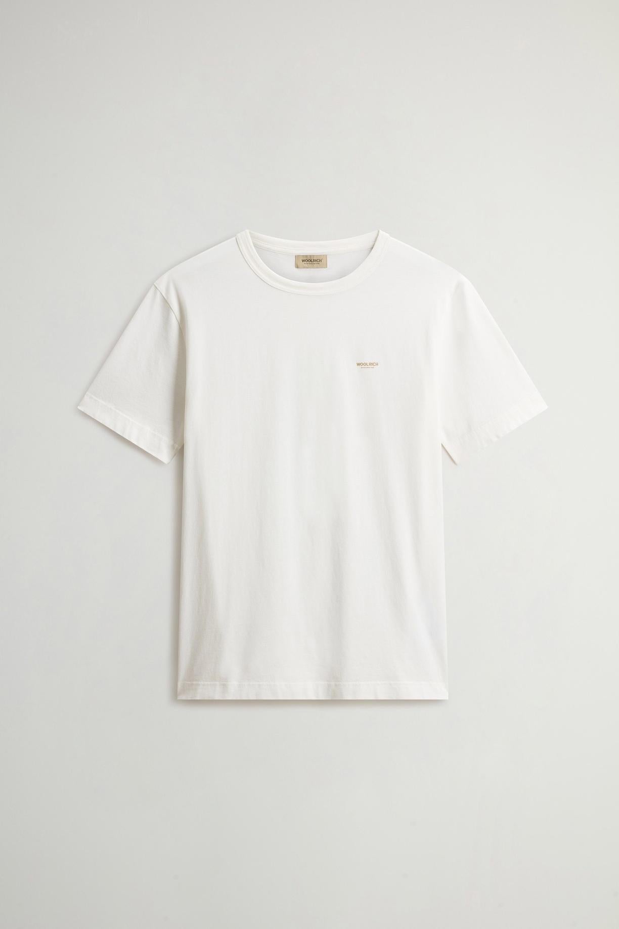 T-shirt in puro cotone con logo<BR/> CFWOTE2012MRUT5334 8270 WOOLRICH 