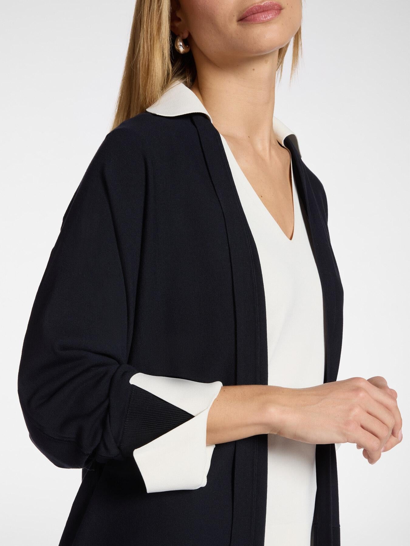Cardigan aperto davanti misto viscosa<BR/> M568E001954N 34 ELENA MIRO 
