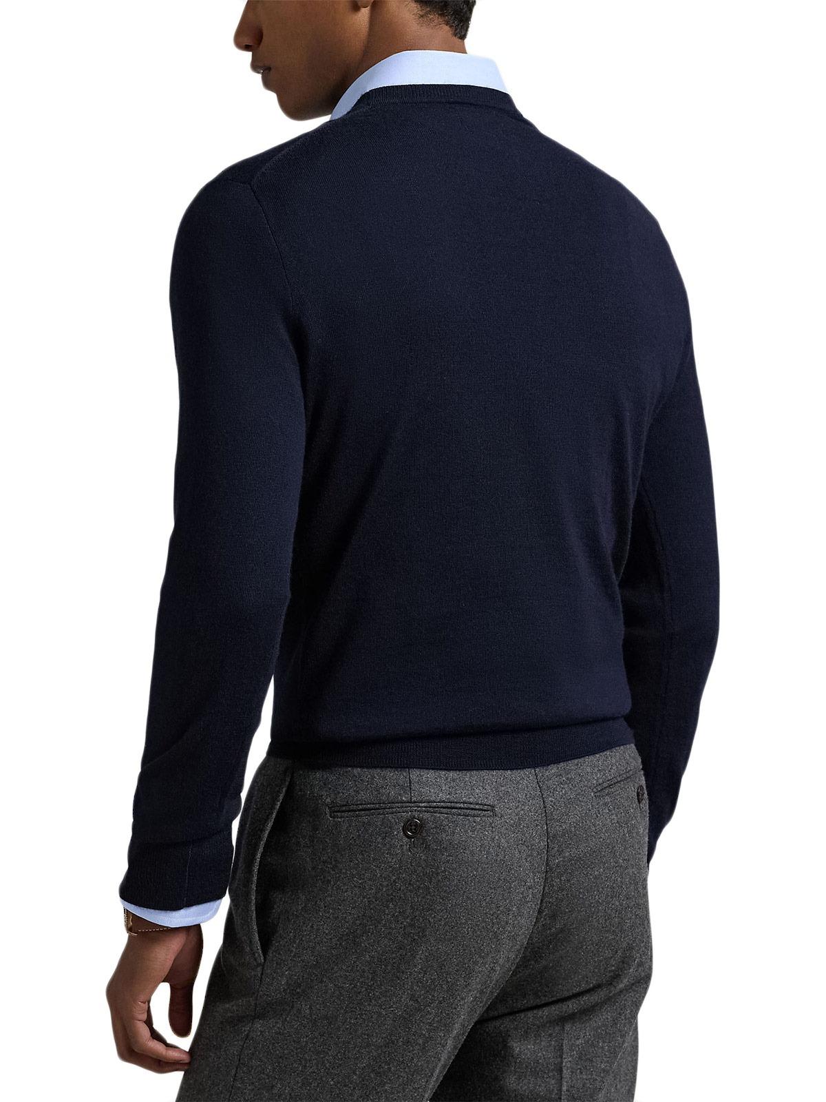 Maglia uomo in lana con collo a giro