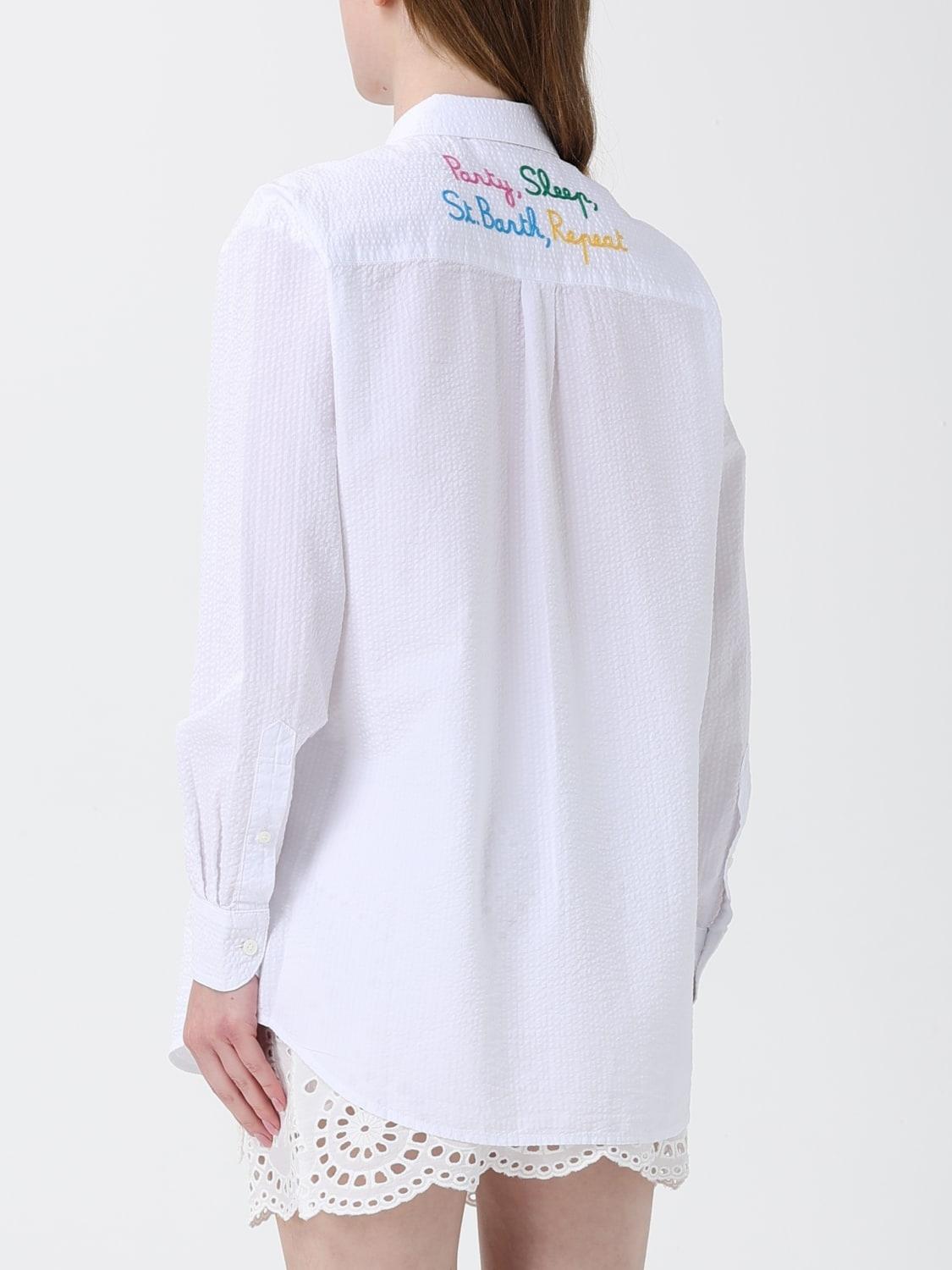 Camicia "Brigitte" Saint Barth bianca BRIG001 00799L MC2 SAINT BARTH 