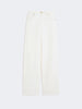 Pantalone 5 tasche in cotone e lino - Bianco