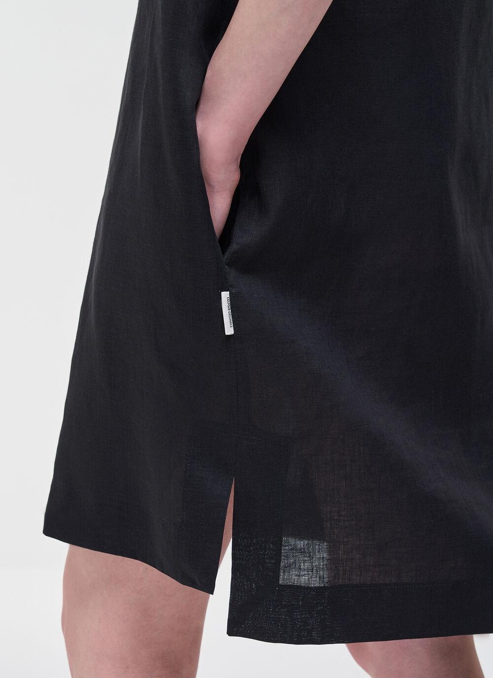 Vestito chemisier in lino<BR/> 88755AW 99 COLMAR 