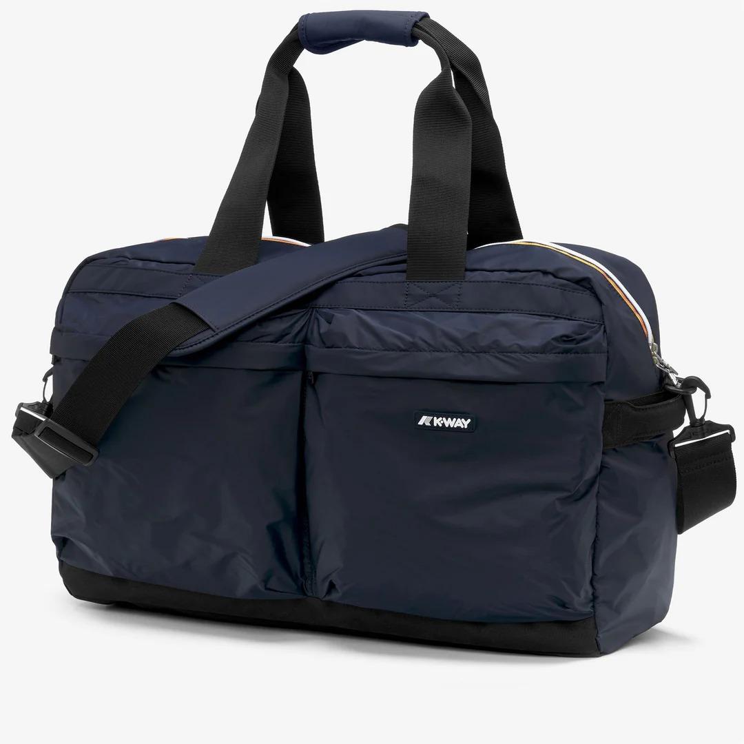 ARDELU<BR/>BLUE DEPTH<BR/>Borsone unisex blu con tasche portaoggetti e tracolla regolabile K81511W K89 K-WAY 