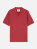 Polo Sloan senza bottoni in maglia rossa
