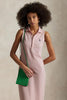 Abito lungo da donna in cotone elasticizzato