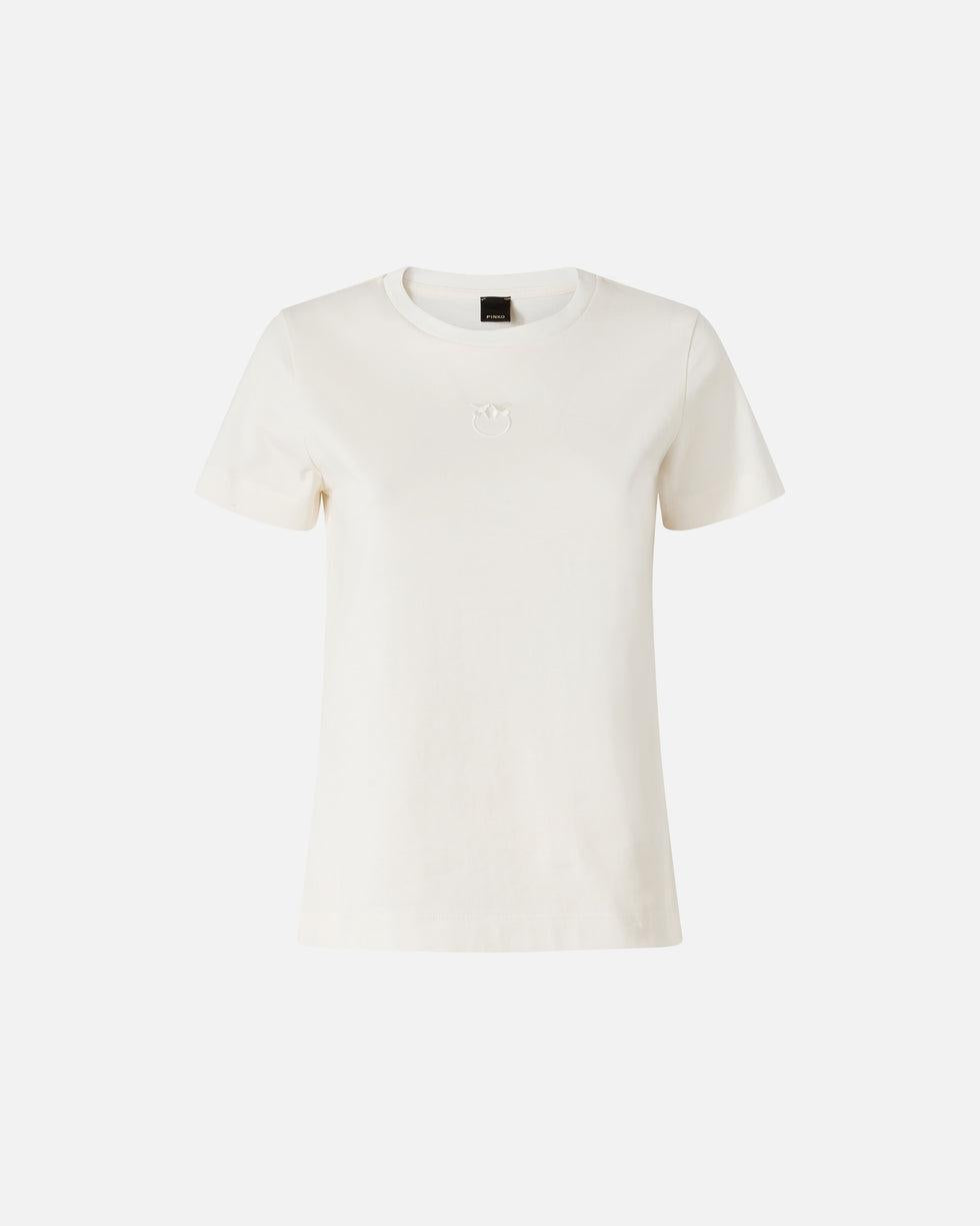 T-shirt con logo Love Birds<BR/> 100355A339 Z05 PINKO 