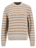 Maglione girocollo Claydon con motivo a righe in misto lana